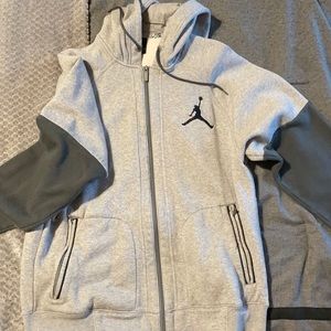 Jordan size lrg zip up hoodie